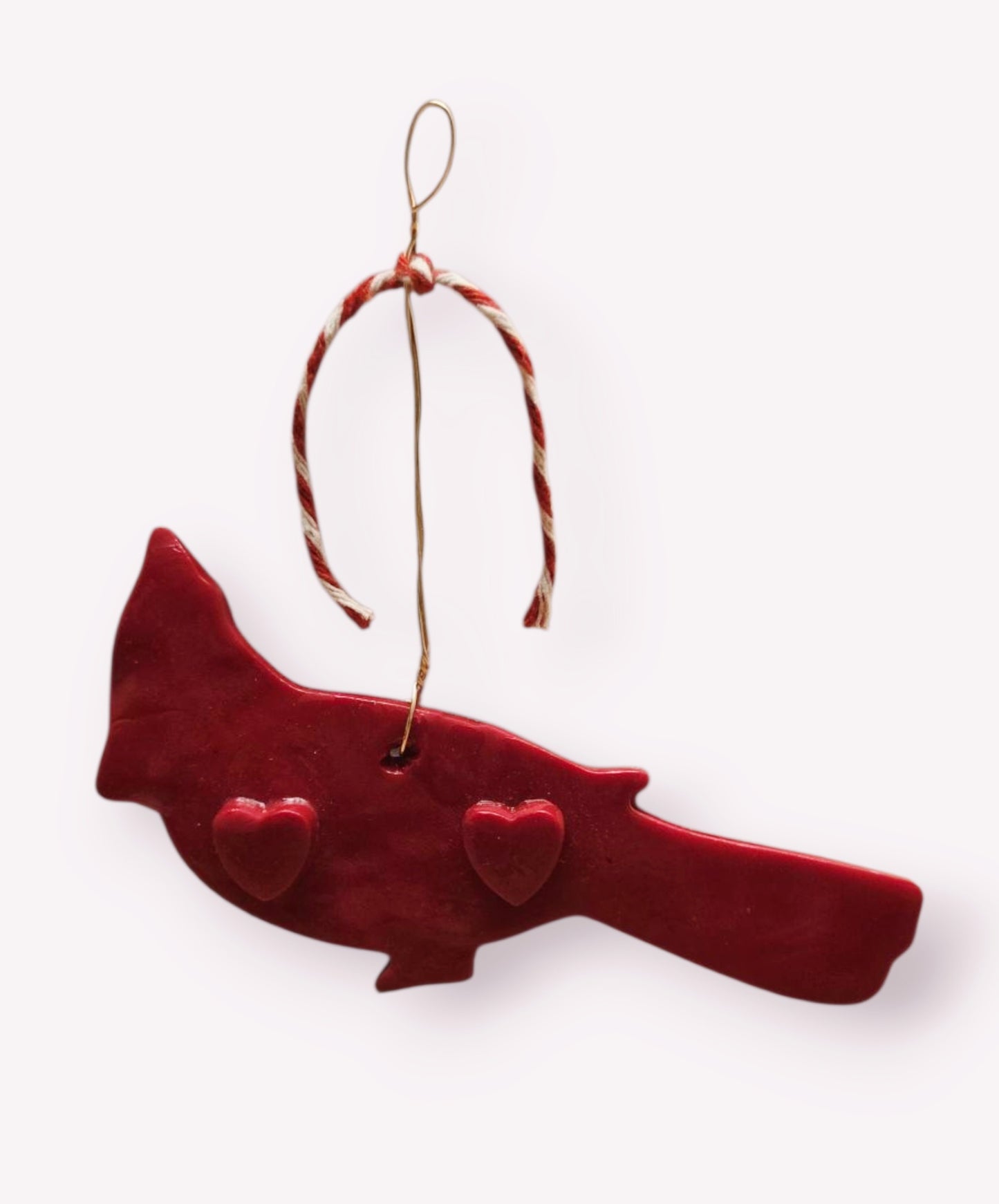 Cardinal with Hearts Wall Ornament